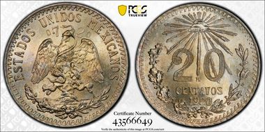 1920-M 20C KM-438 MS66