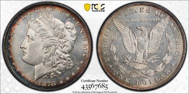 1878 8TF $1 VAM 23, Crazy Lips MS61