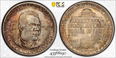 1946-D 50C Booker T. Washington MS66+ 
