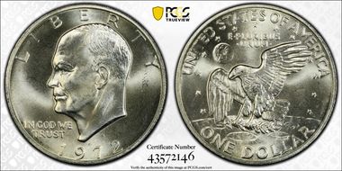 1972-S $1 Silver MS66