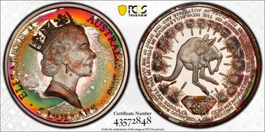2000-P $5 Olympic - Kangaroo PR67DCAM