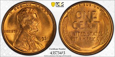 1931 1C MS66+ RD