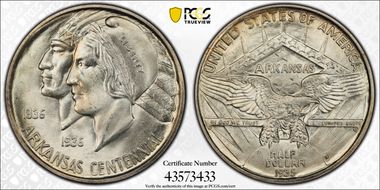 1935-D 50C Arkansas MS67