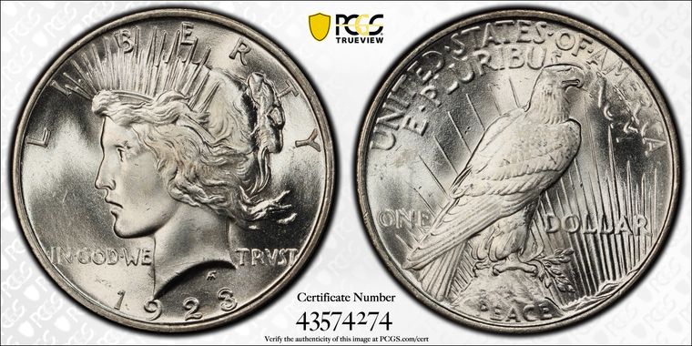 Cert 43574274 - Coin Image