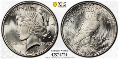 1923 $1 MS66