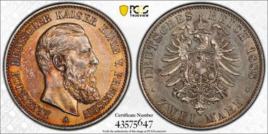 1888-A 2 Mk J-98 Friedrich AU58