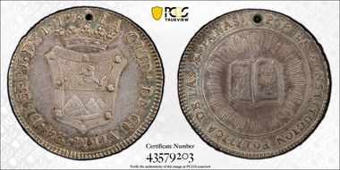 1812 Medal Vives-299 Ag Constitution Proclamation N1