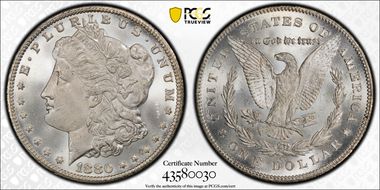 1880/79-CC $1 Reverse of 1878 MS66