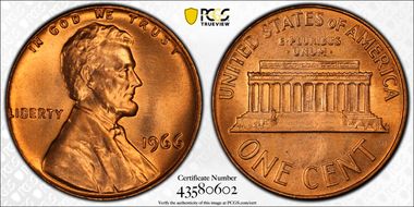 1966 1C MS66+ RD