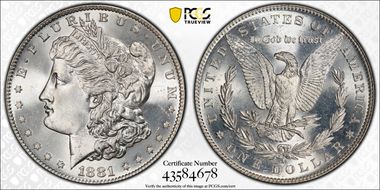 1881-S $1 MS67