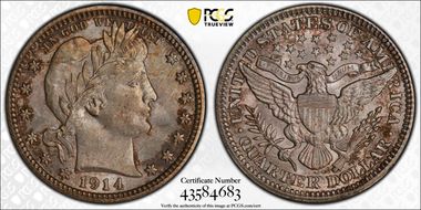 1914 25C MS66