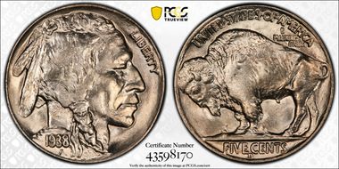 1938-D 5C Buffalo MS66