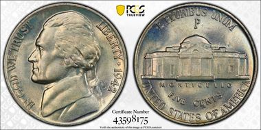 1942-P 5C Silver MS66