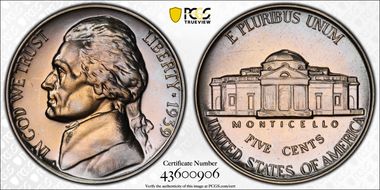 1939 5C Reverse of 1938 PR67+