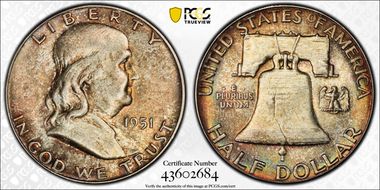 1951 50C MS65