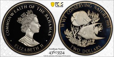 1997 $2 WWF PR69DCAM