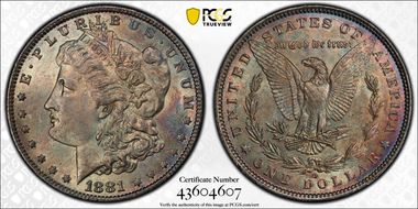 1881-O $1 MS62