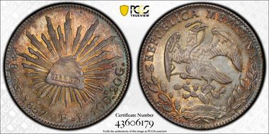 1857-Go PF 8 R Go41 MS62