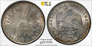 1882-Go SB 8 R Go63 AU58