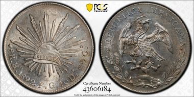 1892-Ho FG 8 R Ho39 MS62