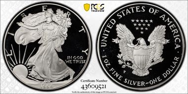 1994-P $1 Silver Eagle PR69DCAM