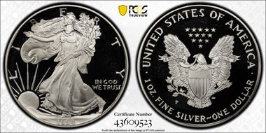 1994-P $1 Silver Eagle PR69DCAM