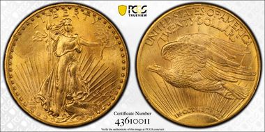 1913-D $20 MS66