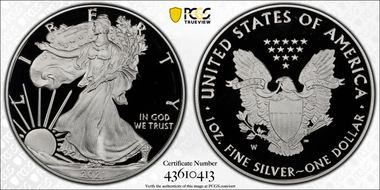 2021-W  $1 Silver Eagle - Type 1 PR69DCAM