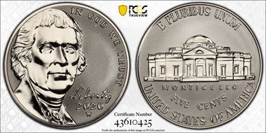 2020-W 5C Reverse Proof PR65