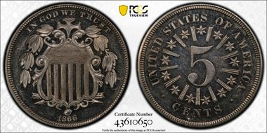 1866 5C Rays PR61CAM