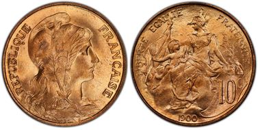 1900  10C Gad-277 F-136 MS66RD