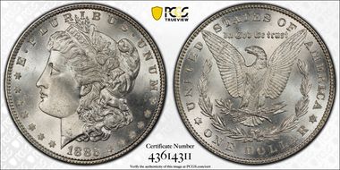 1885 $1 MS66