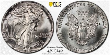 1988 $1 Silver Eagle MS69