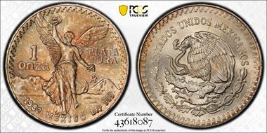 1982-Mo Onza Libertad Ag - DDO MS65