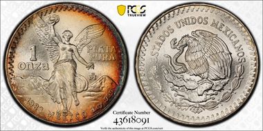 1983-Mo Onza Libertad Ag MS67