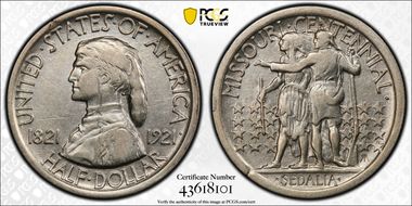 1921 50C Missouri XF45