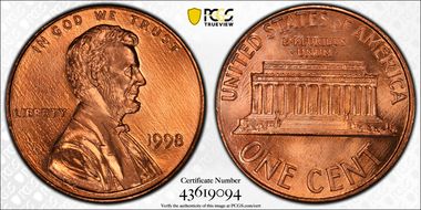 1998 1C Wide AM FS-901 MS67RD