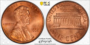 1998 1C Wide AM FS-901 MS67RD