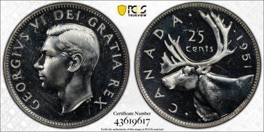 1951 25C Low Relief PL66
