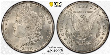 1878 7/8TF $1 Strong MS64