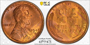 1946-S 1C MS65RD