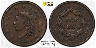 1835 1C Large 8, Stars F15BN