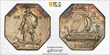 1925 AR Medal Norse American, Thick MS62