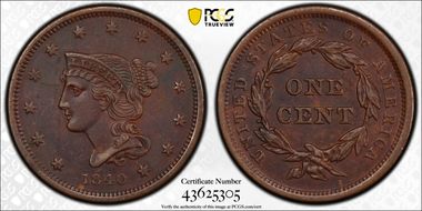 1840 1C Small Date N1BN