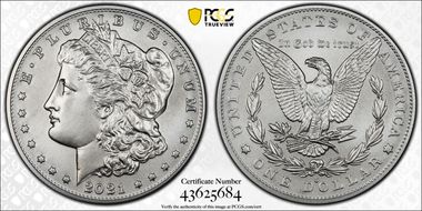2021-O Privy $1 Morgan Dollar 100th Anniversary First Strike MS69