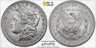 2021-O Privy $1 Morgan Dollar 100th Anniversary First Strike MS70