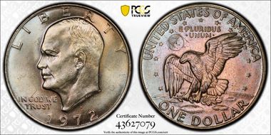 1972-D $1 MS65