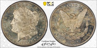 1885-CC $1 MS62PL