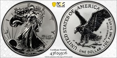 2021-S $1 Silver Eagle Rev PR - Type 2 Designer Edition - First Strike PR69