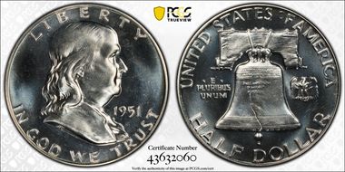 1951 50C PR66